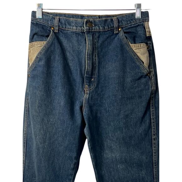 Cowden Jeans Mens Size 28" Made in USA Heavy Denim Straight Leg Vintage 80s - Picture 3 of 9